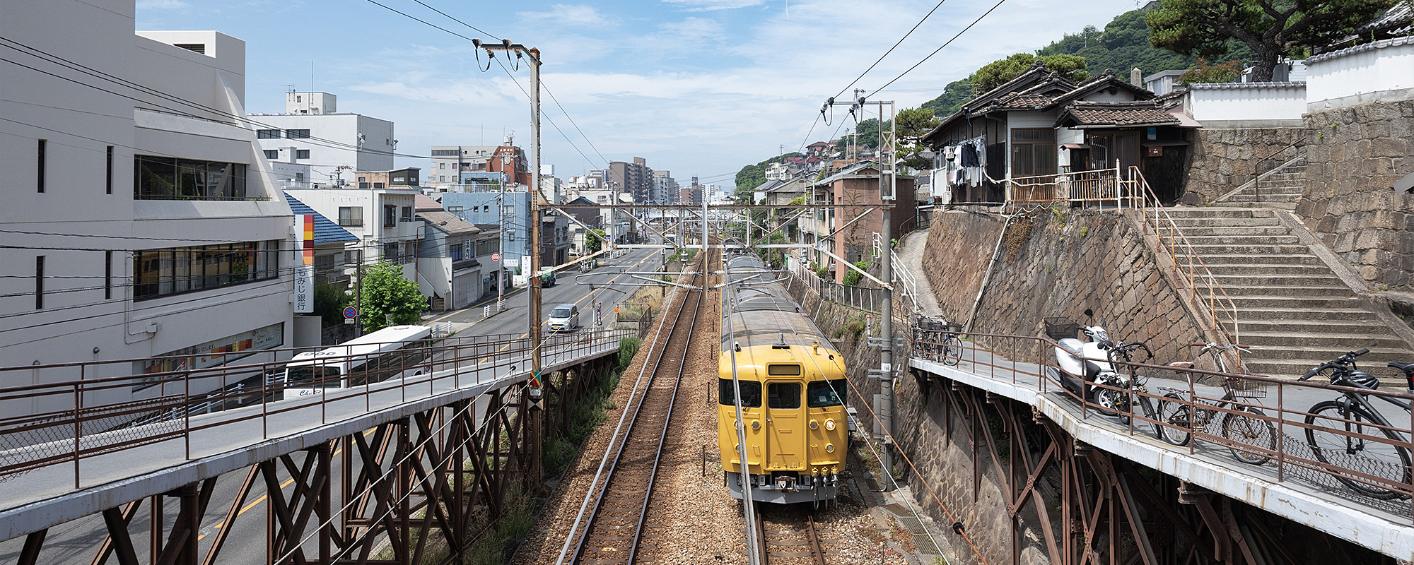 土堂陸橋から見る風景